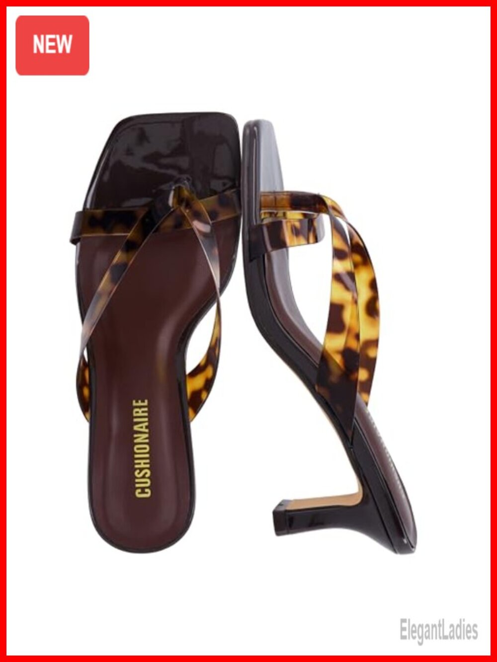 Clear Jelly Kitten Heel Slide Sandals with Cushioned Footbed